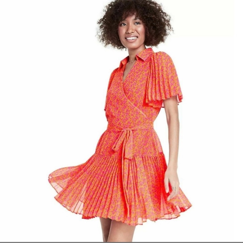 EUC Alexis x Target Pleated Mini Dress Size S